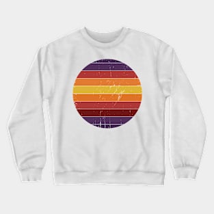 Abstract Vintage Desert Inspired Sunset Crewneck Sweatshirt